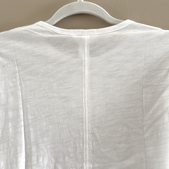Athleta Essential Slub Tee. White. XXS. 100% Cotton. NWT. - Picture 4 of 6